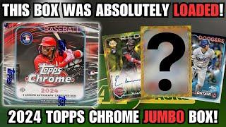 WE HIT A MONSTER! 2024 Topps Chrome Baseball Jumbo Box Review!