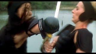 Fighting scene, Patricia Ja Lee vs Nicola Berwick/Tang Ning vs Nikki Berwick