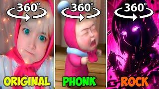 360° VR Masha Original vs Masha Phonk vs Rock