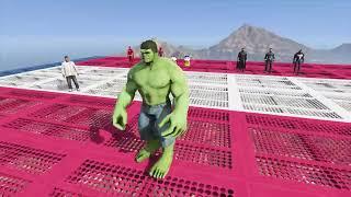 GTA 5 : SHINCHAN AND AVENGERS ARMY vS ULTIMATE RAMP JUMP CHALLENGE 