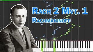 [Synthesia] Sergei Rachmaninoff - Piano Concerto No.2 Mvt.1 (Piano Part)