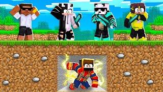 HUNTERS vs SUPERHERO SPEEDRUNNER in Minecraft!