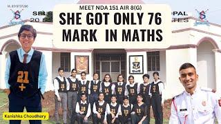 76 marks in NDA maths still she got AIR 8 #nda #ssb