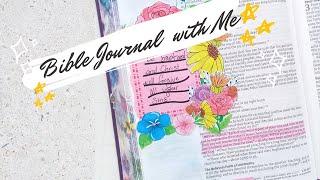 Holy Spirit the Helper Bible Journal Process//Etched by faith // Bible Journal with Me