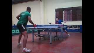 Kane Watson vs. Meijun Cai Table Tennis Match Kingston Jamaica