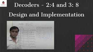 Decoders - 2:4 and 3: 8 - Design and Implementation | Digital Electronics