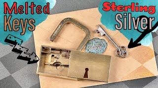 [1601] Handmade Lock Made of Melted Keys!