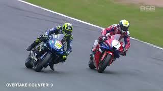 2024 Bennetts British Superbikes: The overtakes for the title