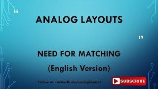 NEED FOR MATCHING - English Version