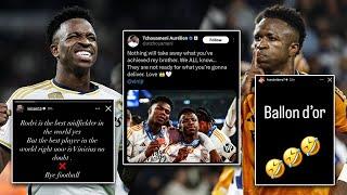 Football Players React to Vinicius Not Winning The Ballon d'Or