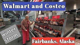 Walmart and Costco, a quick break in a winter storm | Fairbanks Alaska