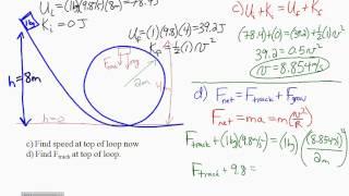 Conservation of Energy Example Problems - Part 1