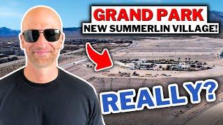 Discovering Grand Park: Summerlin’s Newest Village  | Living In Las Vegas Nevada