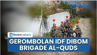 Detik-detik Brigade al-Quds Mengebom Segerombolan Tentara Israel, Pantau dari Jauh Ledakkan Tank IDF