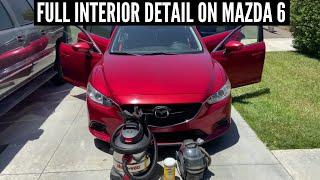 FULL INTERIOR DETAIL ON 2015 MAZDA 6! INTERIOR LOOKS BRAND NEW!