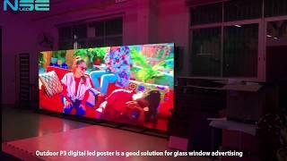 7PCS Outdoor P3 Digital Advertising LED Poster Screen for US Customer