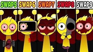 Incredibox Sprunki Swap Phase 5 Vs Phase 6 Vs Phase 7 Vs Phase 8 Vs Phase 9