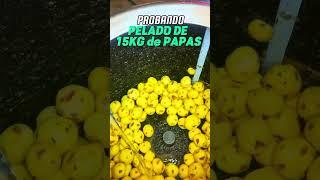 Pelando 15 papas en peladora de papas Feinko, proceso completo