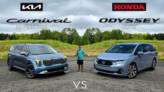 MINIVAN MAYHEM! -- 2025 Kia Carnival vs. 2025 Honda Odyssey: Comparison