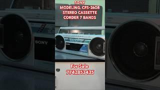 SONY MODELING CFS-2608STEREO CASSETTE CORDER 7 BANDS #sony #stereo #radio #cassette #tape #music