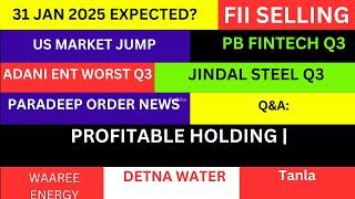 LATEST SHARE MARKET NEWS31 JANNIFTY NEWSPB FINTECH SHARE NEWS DENTA WATER SHARE NEWS PART-1&2