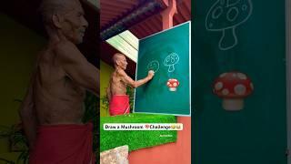 Draw a Mushroom  Challenge #shorts #ytshorts #comedy