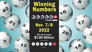  Nov. 7 PowerBall Winning Numbers: 10, 33, 41, 47, 56, PB: 10