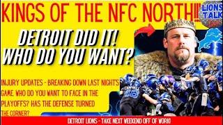 DET LIONS - KINGS OF THE NORTH!!! LIONS TALK LIVE HAS SOME INJURY UPDATES - LOOK AHEAD AT MATCHUPS!