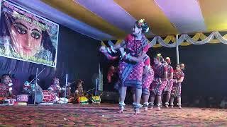 samblpuri dance durga puja pandal hansaudi seraikella