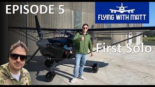 Flying With Matt - First Solo - Eurofox - Cockpit Audio - Learning to Fly