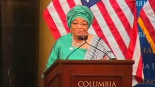 Columbia University World Leaders Forum- Ellen Johnson Sirleaf