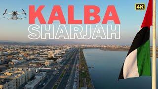 Drone Views of Kalba City in Sharjah, bordering Fujairah UAE