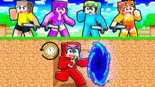 Hunters vs TIME TRAVELER in Minecraft!