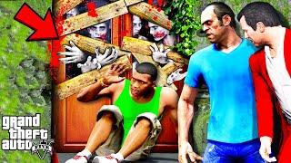 Franklin Trying To Save His House From Zombie Apocalypse In GTA 5 | SHINCHAN and CHOP