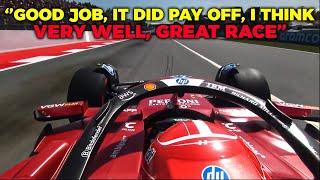 ''The last part of the race was poor'' Charles Leclerc Team Radio after get's P3 at SpanishGP 2025