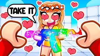 My Crush Chooses My Loadouts in Roblox Rivals!