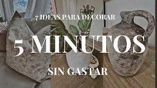 7 IDEAS PARA DECORAR EN 5 MINUTOS 2024 || DECORA TU CASA GRATIS 2024 | NUEVA DECORACIÓN COCINA