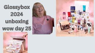 Unboxing Glossybox beauty advent calendar 2024 is it worth it? A fabulous day 25