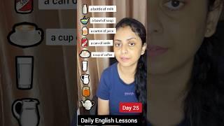 Daily English Lessons | Day 25/365 | Partitive nouns in English #english #learnenglish #trending