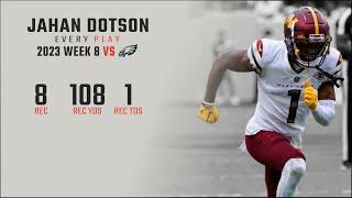 Jahan Dotson Every Target and Catch vs Philadelphia Eagles | 2023 Week 8 | Fantasy Football Film