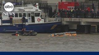 Helicopter touring New York City crashes into Hudson River, killing all 6 on board
