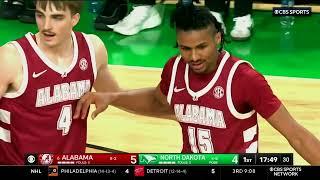 North Dakota Fighting Hawks vs. Alabama Crimson Tide || NCAA Men's Basketball || December 18, 2024