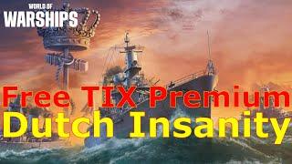 World of Warships- A Free TIX Premium Battleship, & An Insane Dutch Commander Are Coming Soon!