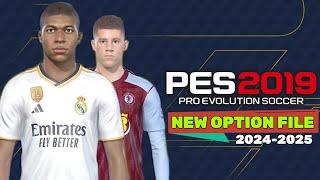 PES 2019 | NEW OPTION FILE 24/2025 SMOKE PATCH | 6/10/24 | PC