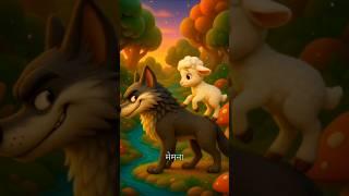 The Wolf and The Lamb Story || भेड़िए और मेमने की कहानी || Ai short story ||#aivideo