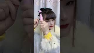 Mini hair straightener,Asian beauty, makeup tutorial, cosmetics,natural cute look by JSA Beauty