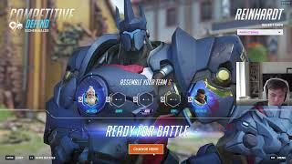 LHCLOUDY REINHARDT GAMEPLAY - OVERWATCH 2 SEASON 16