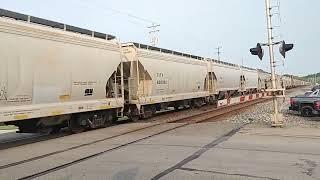 RARE BNSF and Ferromexx and happy engineer in Lowellville