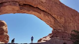 Top Of Window Arch In Arches National Park In Moab Utah