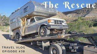 Rescue of Lucky LeAw in the middle of Cathedral Valley Loop Off Road - Utah  LeAw in the USA //Ep.38